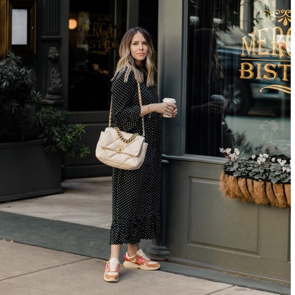 ASOS Dresses & Skirts - ASOS maxi button down polka dot dress